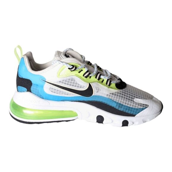 NIKE Air Max 270 React 'Oracle Aqua Ghost Green' Running Shoes Size 8 - Picture 7 of 9